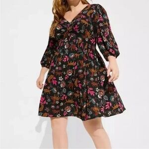 Torrid Leopard Jungle Dress / Torrid size 0 / equivalent to Large / 12